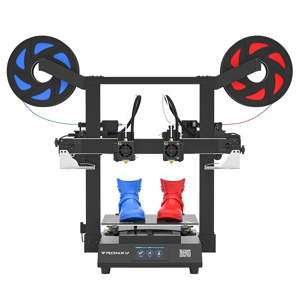 TRONXY Gemini XS Dual Extruder 3D Printer, Auto Leveling, USB Connection, Duplication Printing, Support Soluble, Color Touch Screen, 255x255x260mm - Image 6