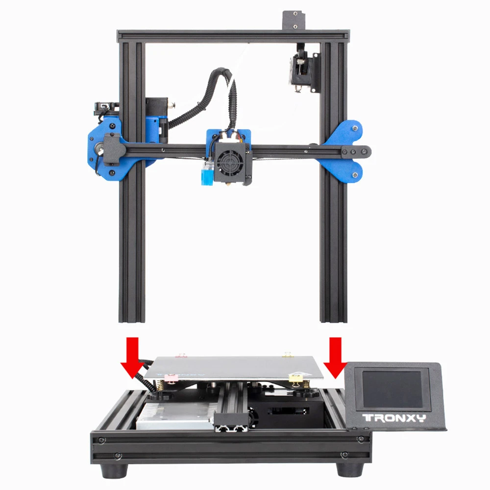 TRONXY XY-2 PRO 2E Dual Color 3D Printer, Dual Titan Extruders, Auto Leveling, Filament Runout Detection, Ultra Quiet Printing, Printing Size 255*255*245mm - Image 3