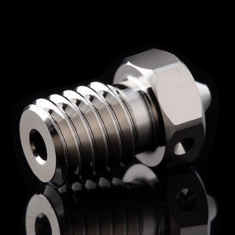 Trianglelab E-V6 0.4mm Plated Copper Nozzle With M6 Thread For 3D Printers V6 Hotend - Image 2