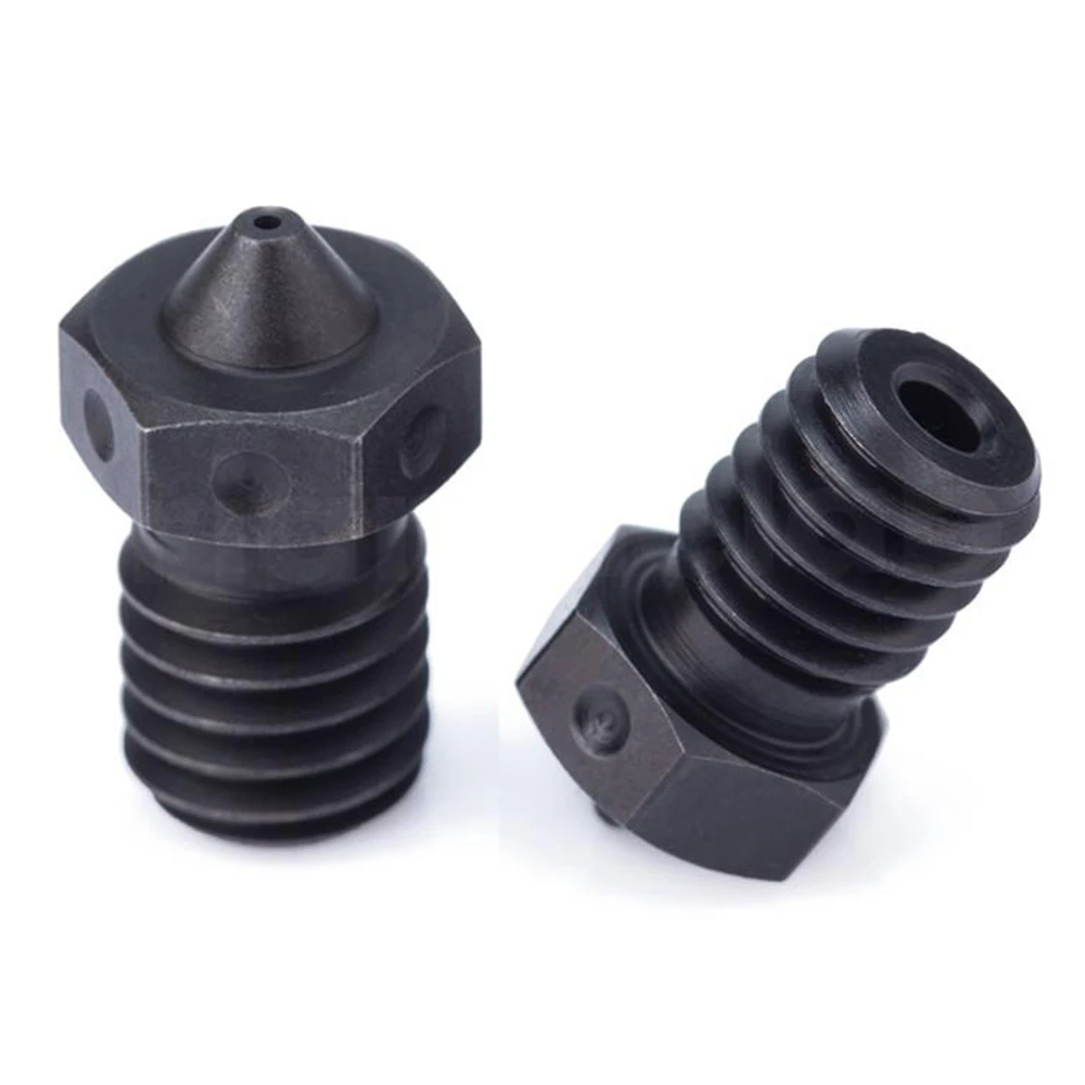 Trianglelab E3D V6 0.3mm Hardened Steel Nozzles, Printing PEI/PEEK/Carbon Fiber Filament, For V6 Hotend - Image 3