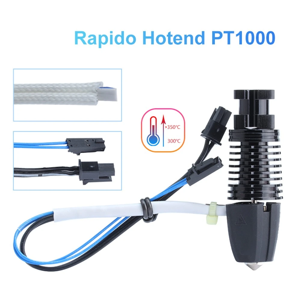 Trianglelab Rapido Hotend PT1000 Printing Flow Up To 75mm³/s 115W High Temperature 350C For DDB Extruder Ender3 V2 CR10 - Image 3