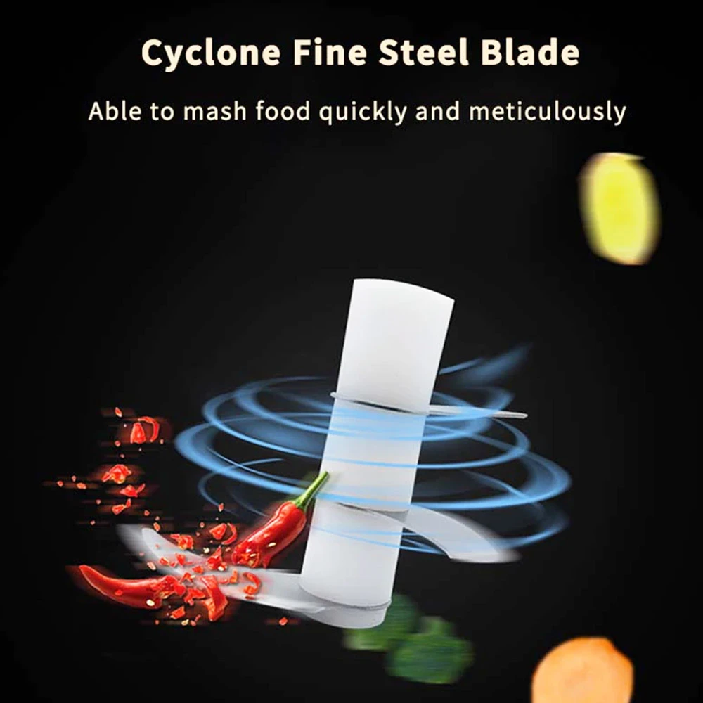 250ml Electric Garlic Masher Food Chopper Vegetable Meat Grinder USB Wireless Garlic Crusher Mini Food Processor Kitchen Tools - Image 3