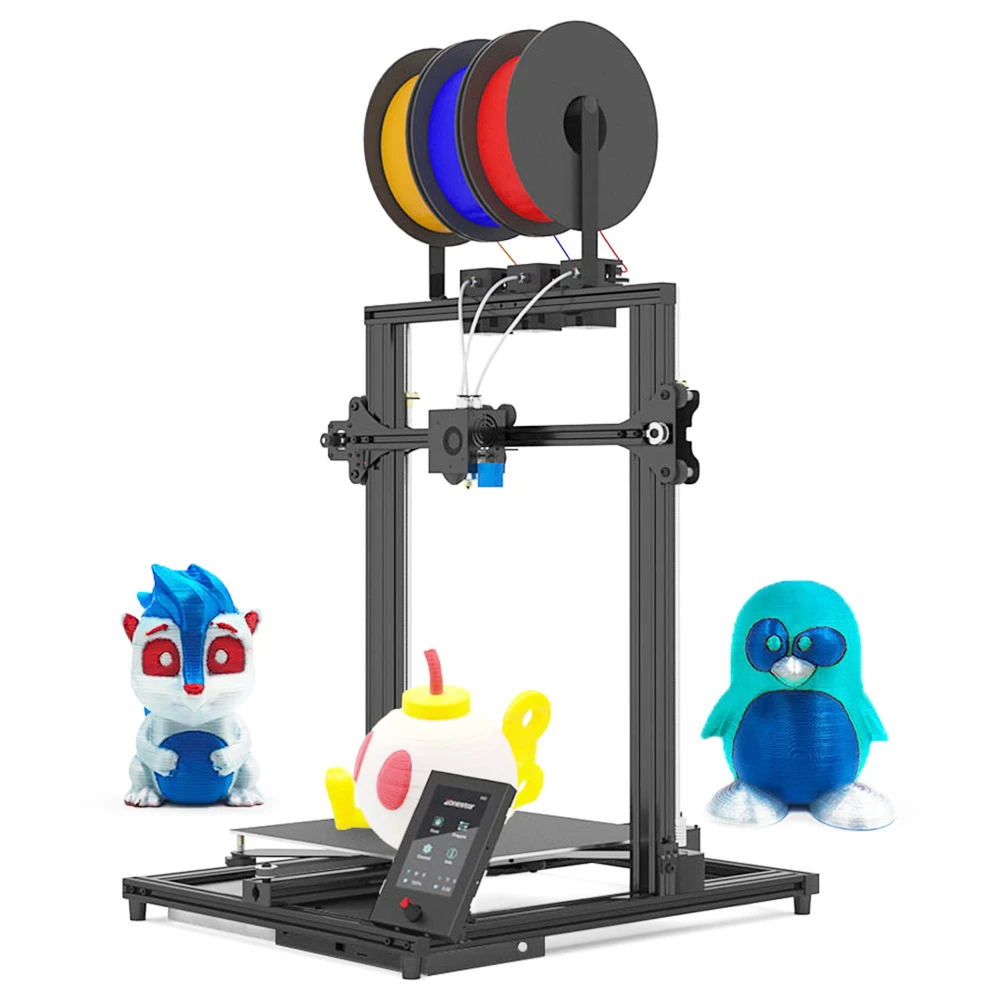 Zonestar Z8T 3D Printer Auto Leveling Adjustable Three Extruder Design Mix-color Printing 300x300x400mm - Image 2