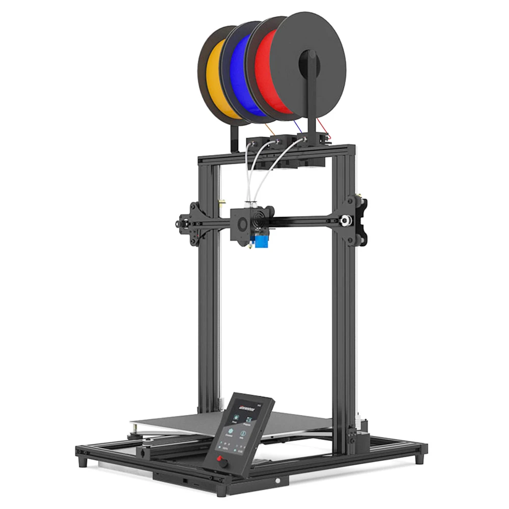 Zonestar Z8T 3D Printer Auto Leveling Adjustable Three Extruder Design Mix-color Printing 300x300x400mm - Image 4