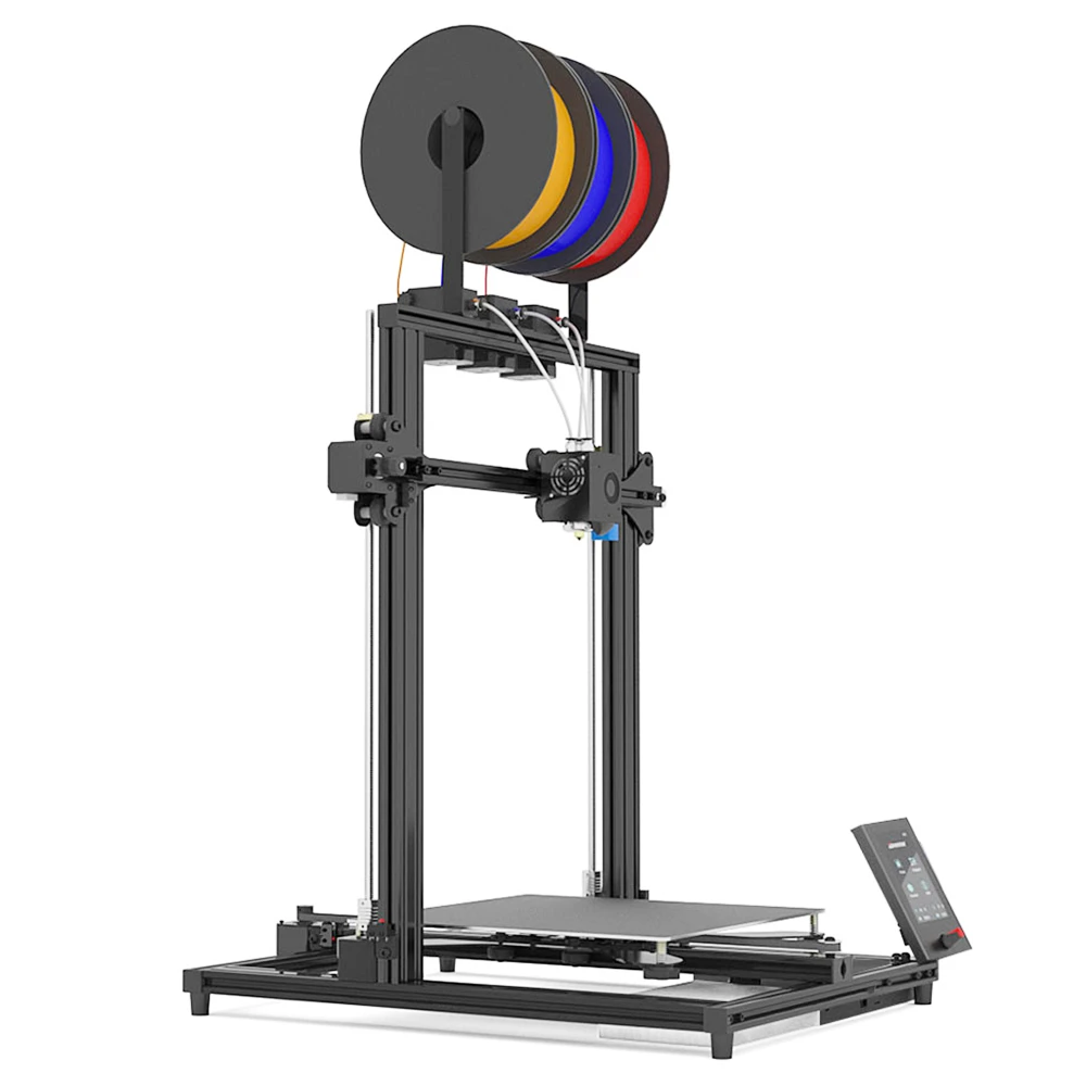 Zonestar Z8T 3D Printer Auto Leveling Adjustable Three Extruder Design Mix-color Printing 300x300x400mm - Image 5