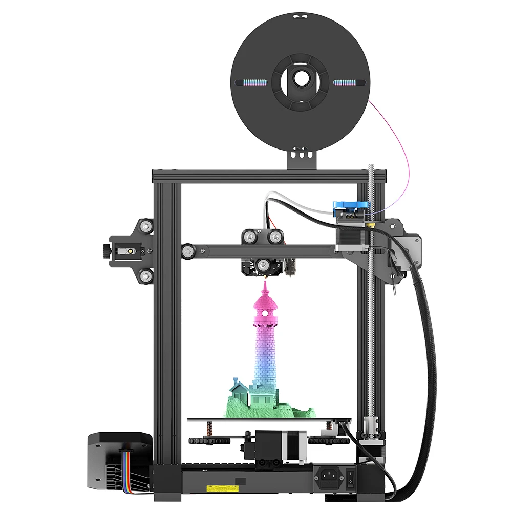 Creality Ender-3 V2 Neo 3D Printer, CR Touch Auto-leveling, Full-Metal Bowden Extruder, 4.3inch Color Screen, 32Bit Mainboard, 220*220*250mm - Image 4