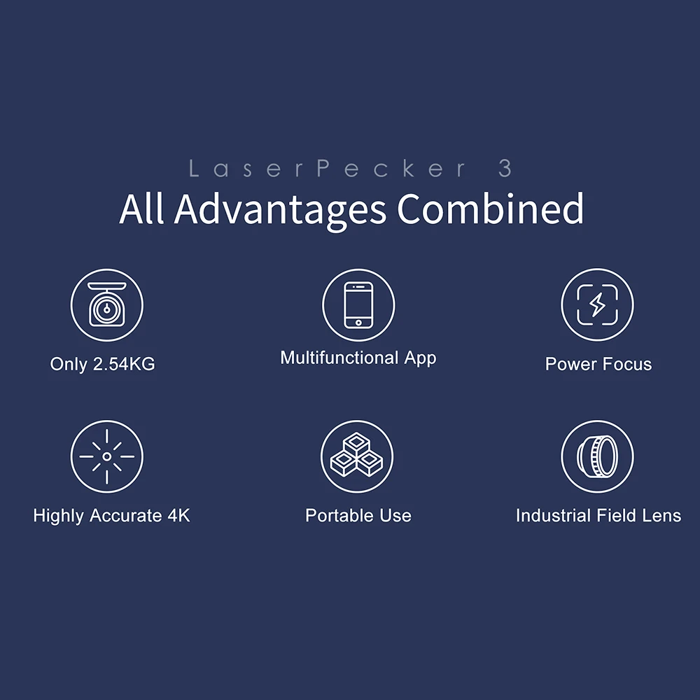 LaserPecker 3 Basic Super Fast Handheld Laser Engraver, 600mm/s Speed, Wireless Connection, 4K Resolution, UK Plug - Image 4