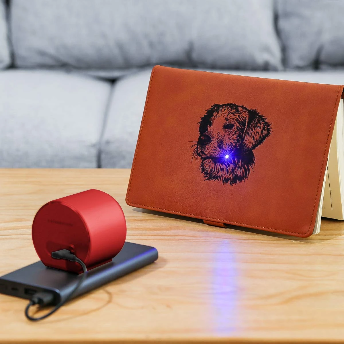 LaserPecker L1 Smart Laser Engraver App Control Overheat Shutdown Password Lock With Protective Goggles - Red - Image 4