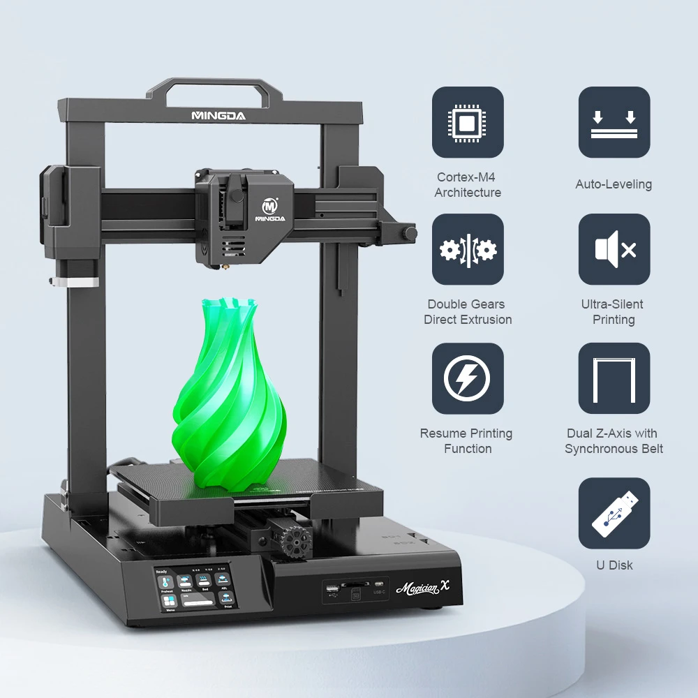 MINGDA Magician X Modular 3D Printer, Direct Drive Extruder, Auto Leveling, 32Bit Mainboard, Ultra-Silent, 230*230*260mm - Image 2