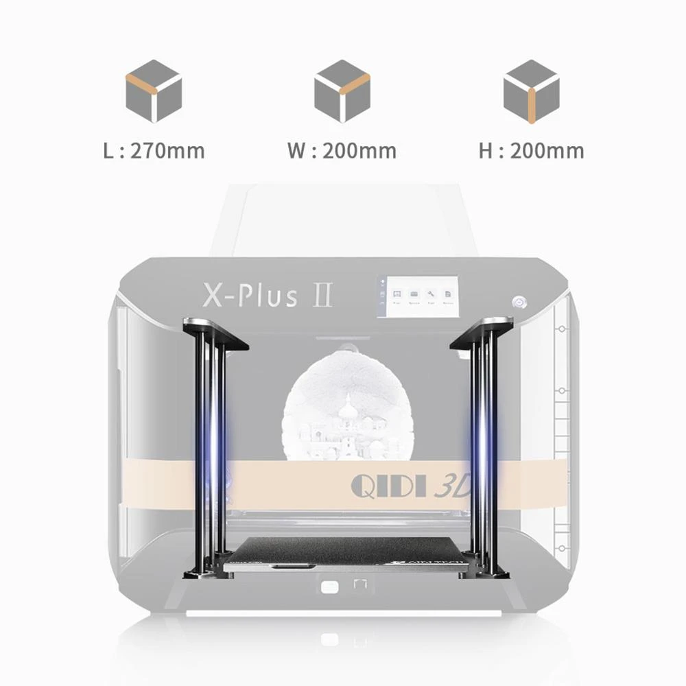 QIDI X-Plus 2 3D Printer, Industrial Grade, Nylon/Carbon Fiber/PC High Precision Printing, 270x200x200mm - Image 4